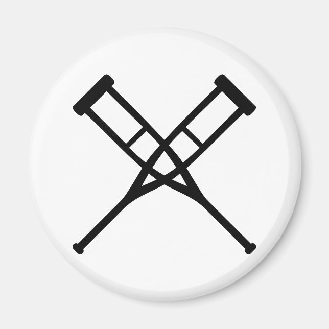 Íman muletas cruzadas (Frente)