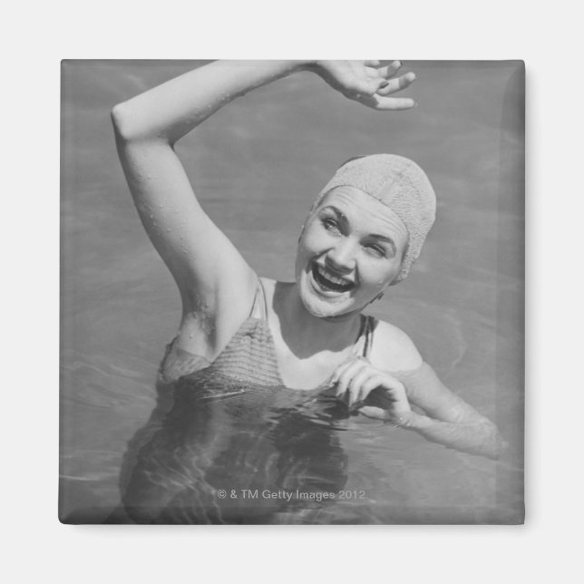 Íman Mulher acenando (Frente)