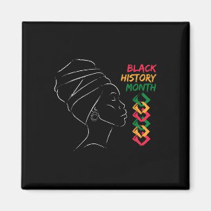 Íman Mulher Afro Mês da História Negra Cor Homens Mulhe