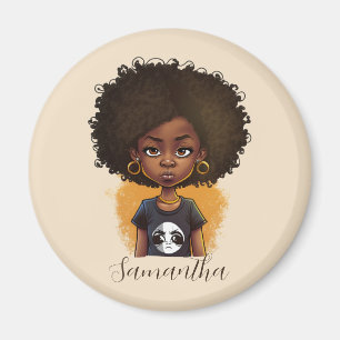 Íman Mulher Afro Simples
