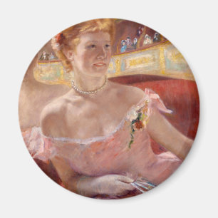 Íman Mulher americana com colar de pérolas