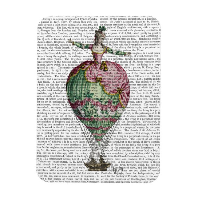 Íman Mulher Balão de Ar Quente 2 (Vertical)