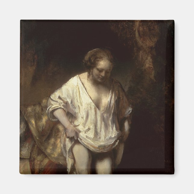 Íman Mulher Bathing em um Stream, 1654 (Frente)