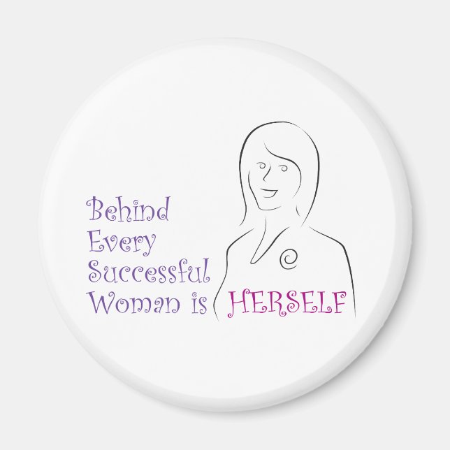 Íman Mulher bem-sucedida (Frente)