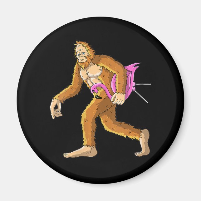 Íman Mulher Bigfoot Com Presente De Figurino De Animais (Frente)