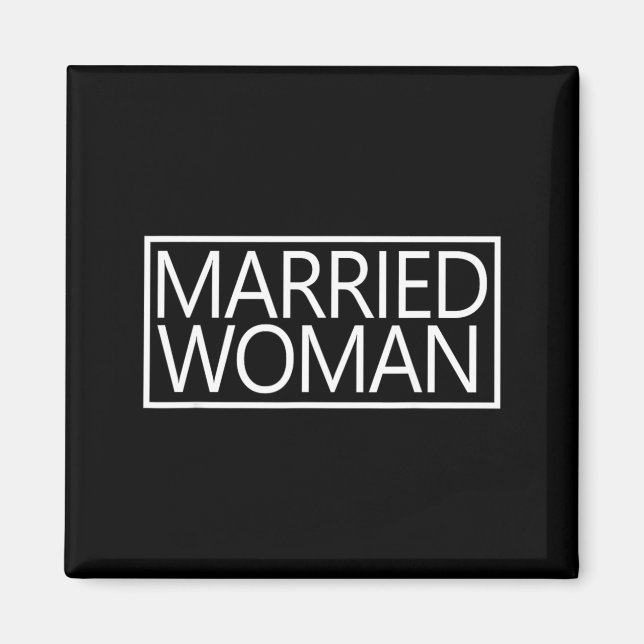 Íman Mulher Casada Esposa Casamento Casal (Frente)