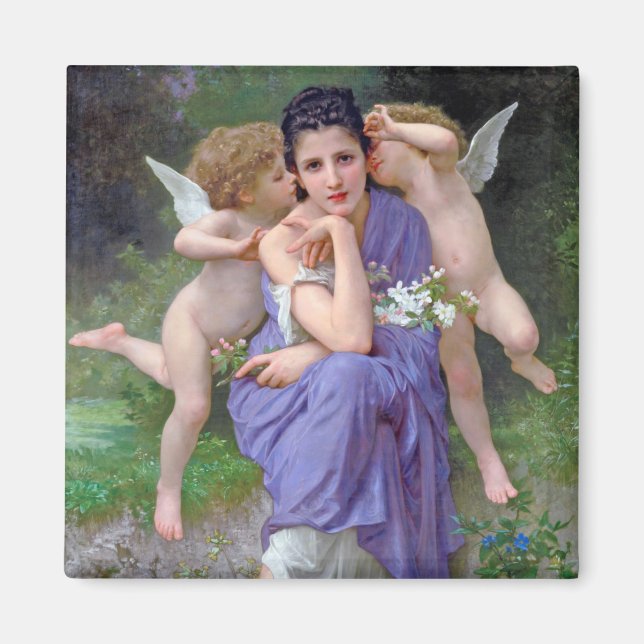 Íman Mulher com Cupido, Bouguereau (Frente)