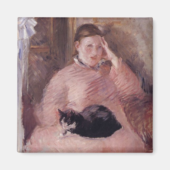 Íman Mulher com gato (de Edouard Manet) (Frente)