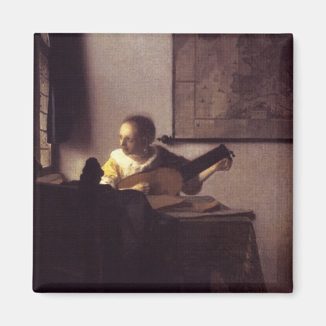 Íman Mulher com Lute (Frente)