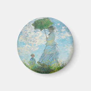 Íman Mulher com Parasol Claude Monet