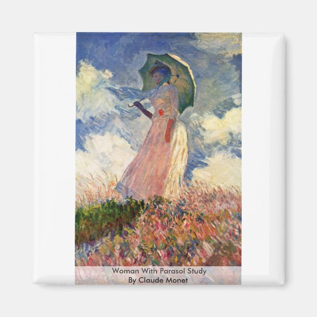 Íman Mulher Com Parasol, Claude Monet (Frente)