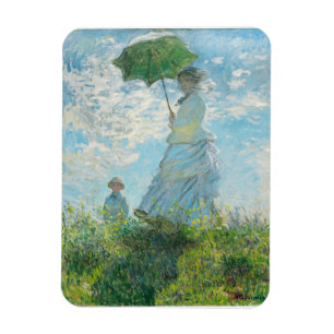 Íman Mulher com Parasol Claude Monet