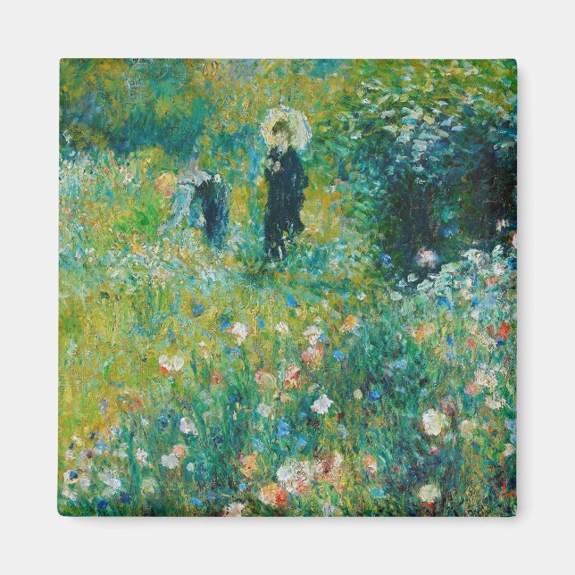 Íman Mulher com Parasol, Jardim, Renoir (Frente)