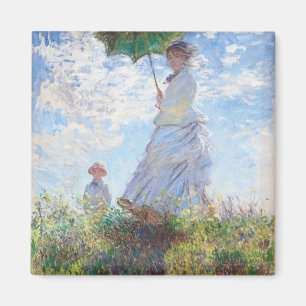 Íman Mulher com Parasol por Claude Monet