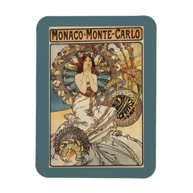 Íman Mulher com Penas - Poster de viagens ferroviário P (Vertical)