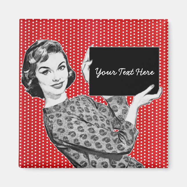 Íman Mulher com Sinal de 1950 (Frente)