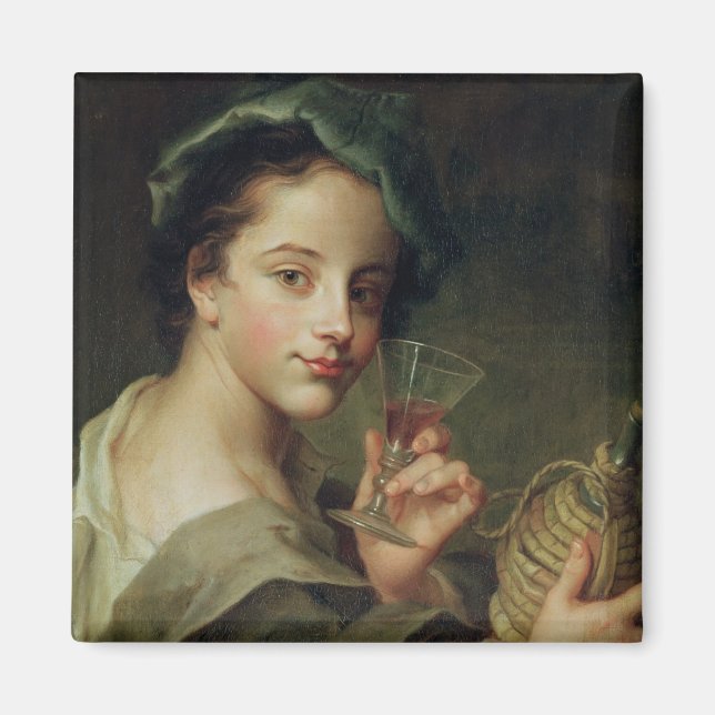 Íman Mulher com um copo de vinho (Frente)