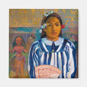 Íman Mulher com ventilador, Gauguin