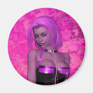 Íman Mulher da fantasia do delírio do punk