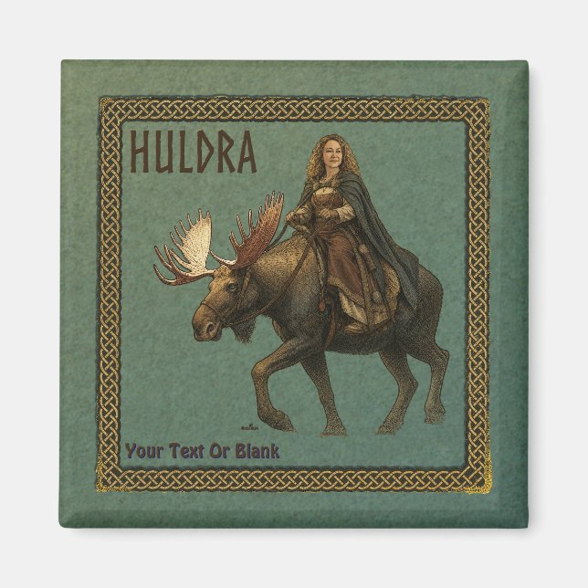 Íman Mulher da Floresta Huldra Nórdica (Frente)