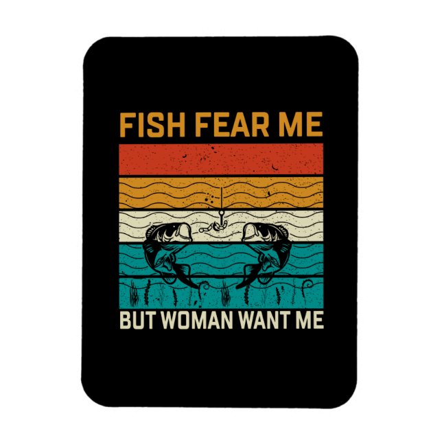 Íman Mulher de Arte de Pesca Me Quer (Vertical)