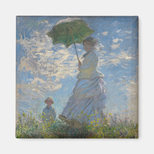 Íman Mulher de Claude Monet com Parasol (The Stroll)