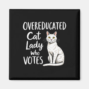 Íman Mulher De Gato Excessionária Que Vota Para Kamala