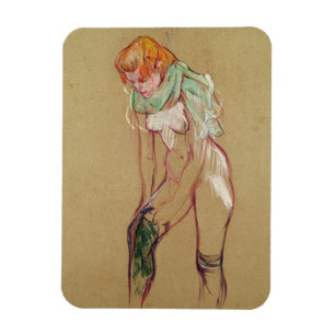 Íman Mulher de Henri de Toulouse-Lautrec   que levanta