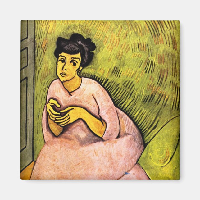 Íman Mulher de Rosa (Senhora Elegante) (Retrato feminin (Frente)