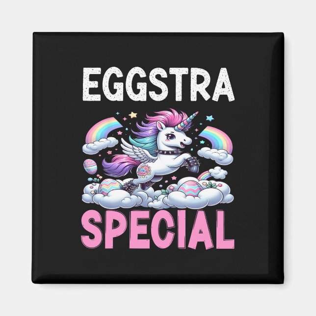 Íman Mulher Eggstra Especial Kawaii Páscoa Dia F (Frente)