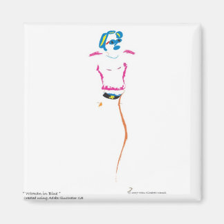 Íman Mulher em azul