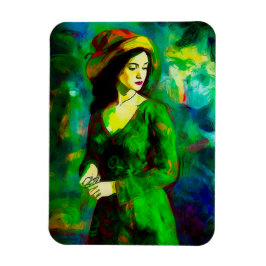 Íman Mulher em Chapéu