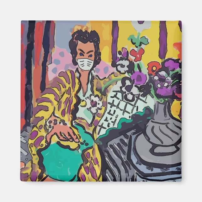 Íman Mulher em Máscara (Frente)