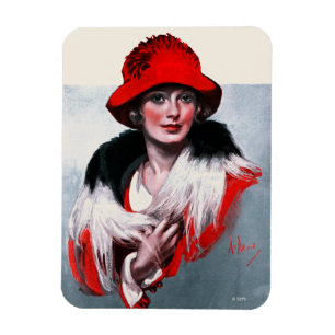 Íman Mulher em Red Hat