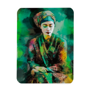 Íman Mulher em Verde