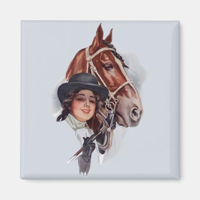 Íman Mulher Equestre (Frente)