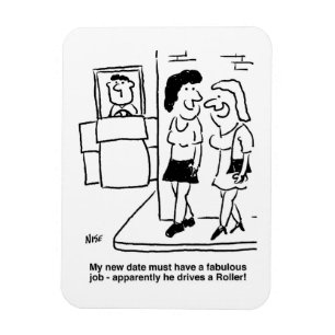 Íman Mulher esperando para encontrar uma data que condu