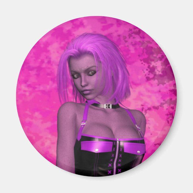 Íman Mulher fantasia de Punk rave (Frente)