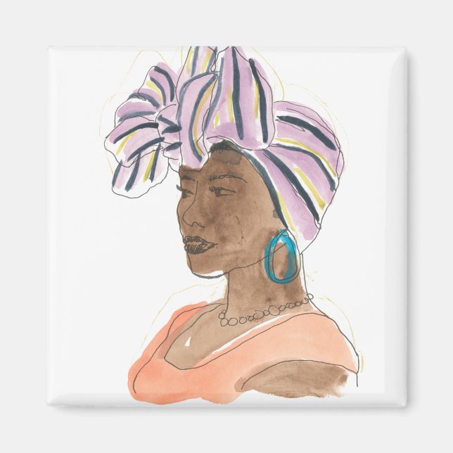 Íman Mulher Forte e Bonita (Frente)