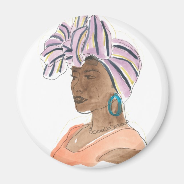 Íman Mulher Forte e Bonita (Frente)