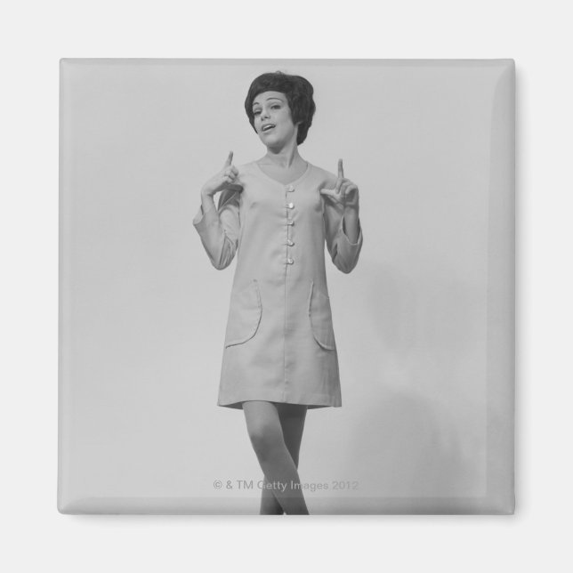 Íman Mulher Gesturing (Frente)