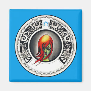 Íman Mulher gótico de Nouveau da arte