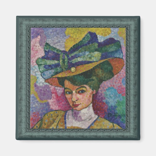 Íman Mulher Jean Metzinger no Trabalho de arte de Chapé (Frente)