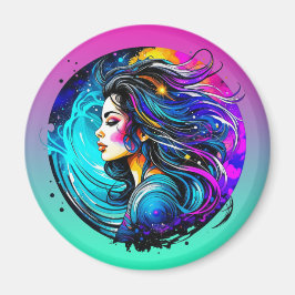 Íman Mulher Linda Eetérea Nunca Pára De Sonhar