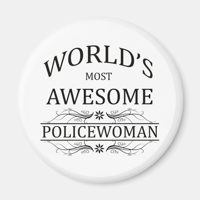 Íman Mulher mais incrível da polícia do mundo (Frente)