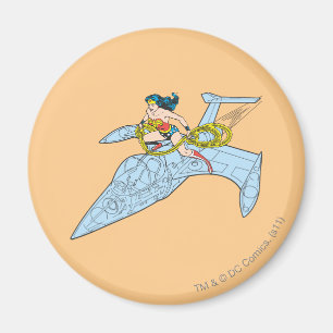 Íman Mulher Maravilha na nave espacial