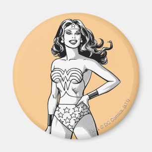 Íman Mulher Maravilha, Pose Preta e Branca