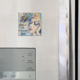 Íman Mulher Mística Com Magneta De Penas