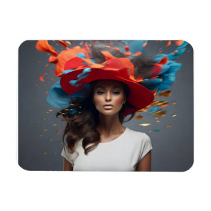 Íman Mulher moda, belas artes