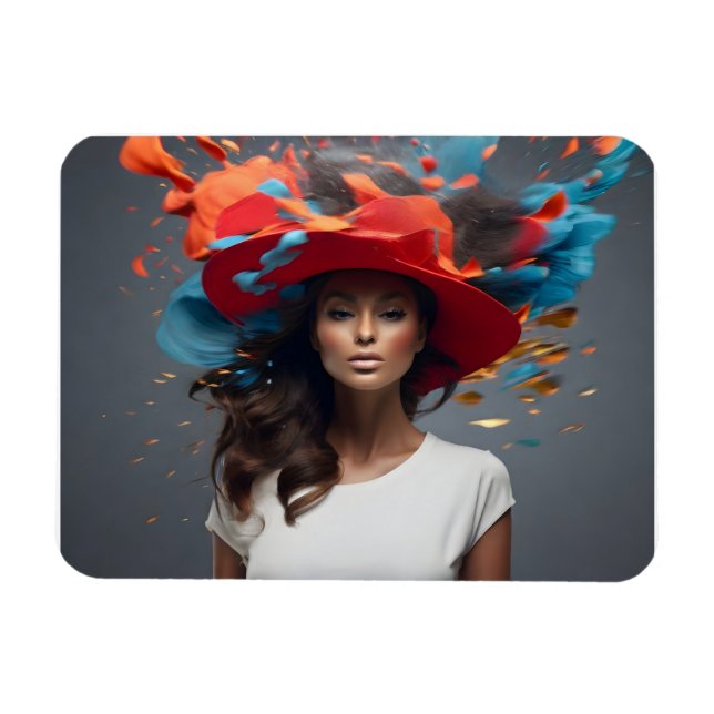 Íman Mulher moda, belas artes (Horizontal)